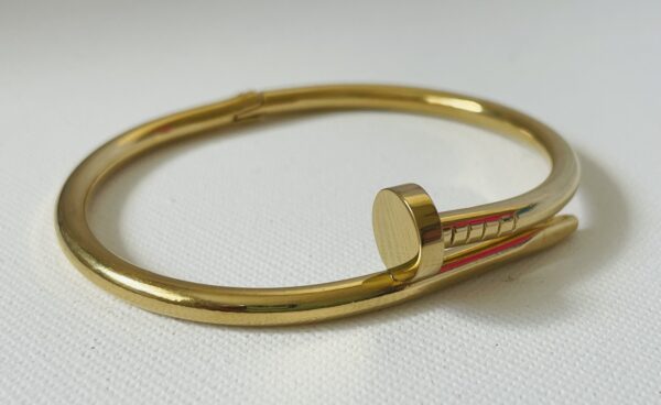 Gold Nail Bangle