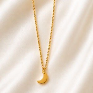 Dream Moon Pendant Necklace - Stainless Steel Necklace