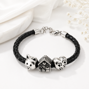 Pet Lover's Charm Bracelet - Stainless Steel