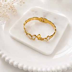 Golden Monarch Butterfly Bangle