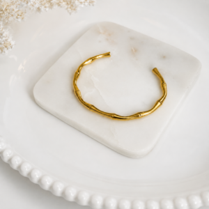Golden Bamboo Luxe Bangle