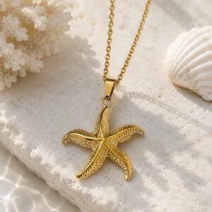Golden Starfish Necklace